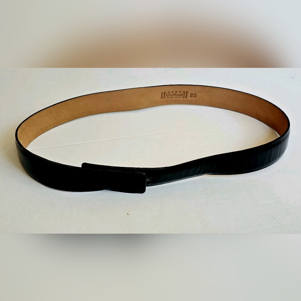 Wolford Elegant Black and Tan Belt